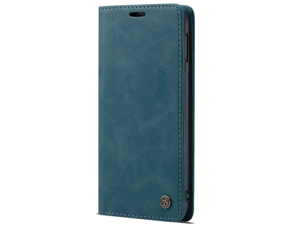 CaseMe Vintage BookCase Blauw - Samsung Galaxy S10e hoesje