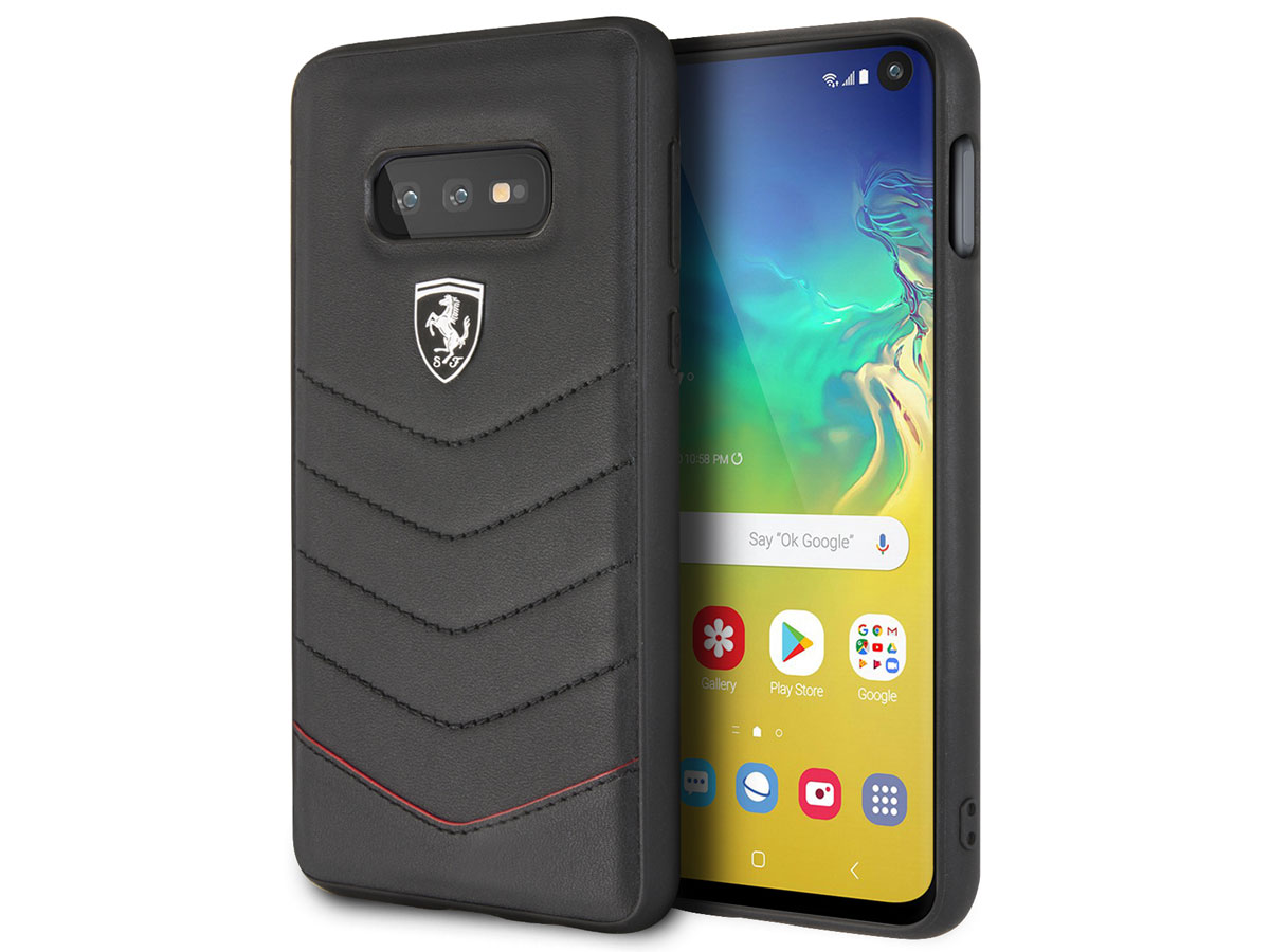 Ferrari Quilted Leather Case - Samsung Galaxy S10e Hoesje Leer