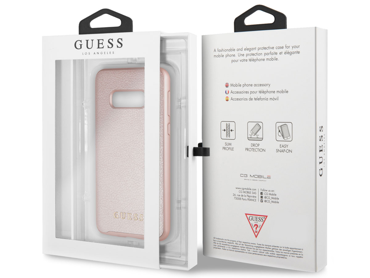 Guess Iridescent Case Rosé - Samsung Galaxy S10e hoesje