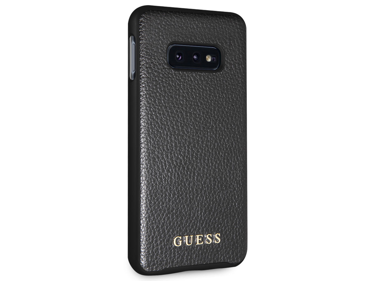 Guess Iridescent Case Zwart - Samsung Galaxy S10e hoesje