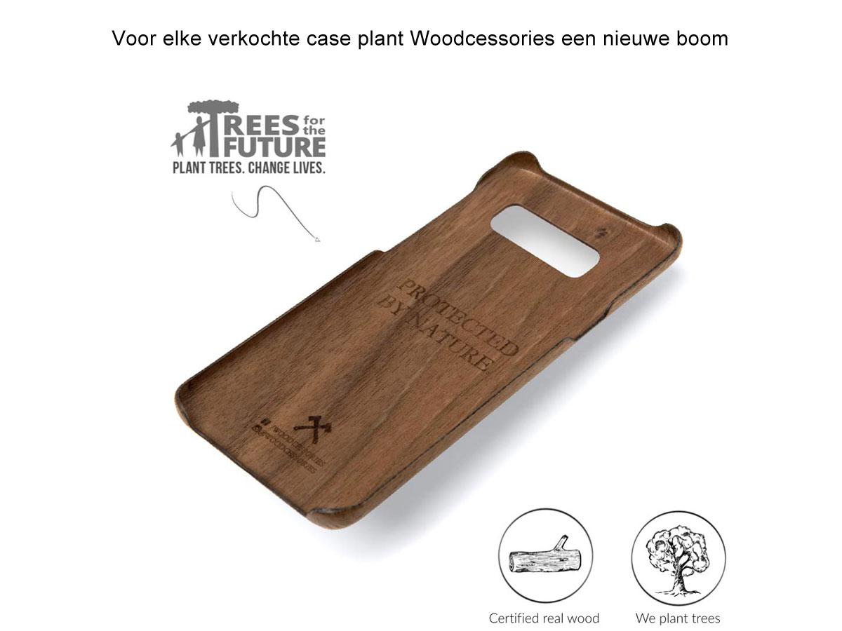 Woodcessories EcoCase Slim Walnut - Samsung Galaxy S10e hoesje
