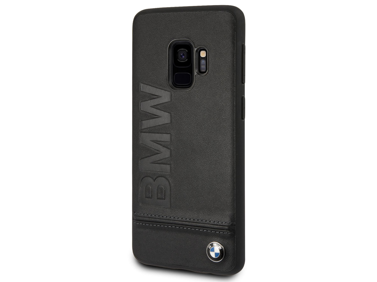 BMW Logo Leather Case - Samsung Galaxy S9 Hoesje Leer