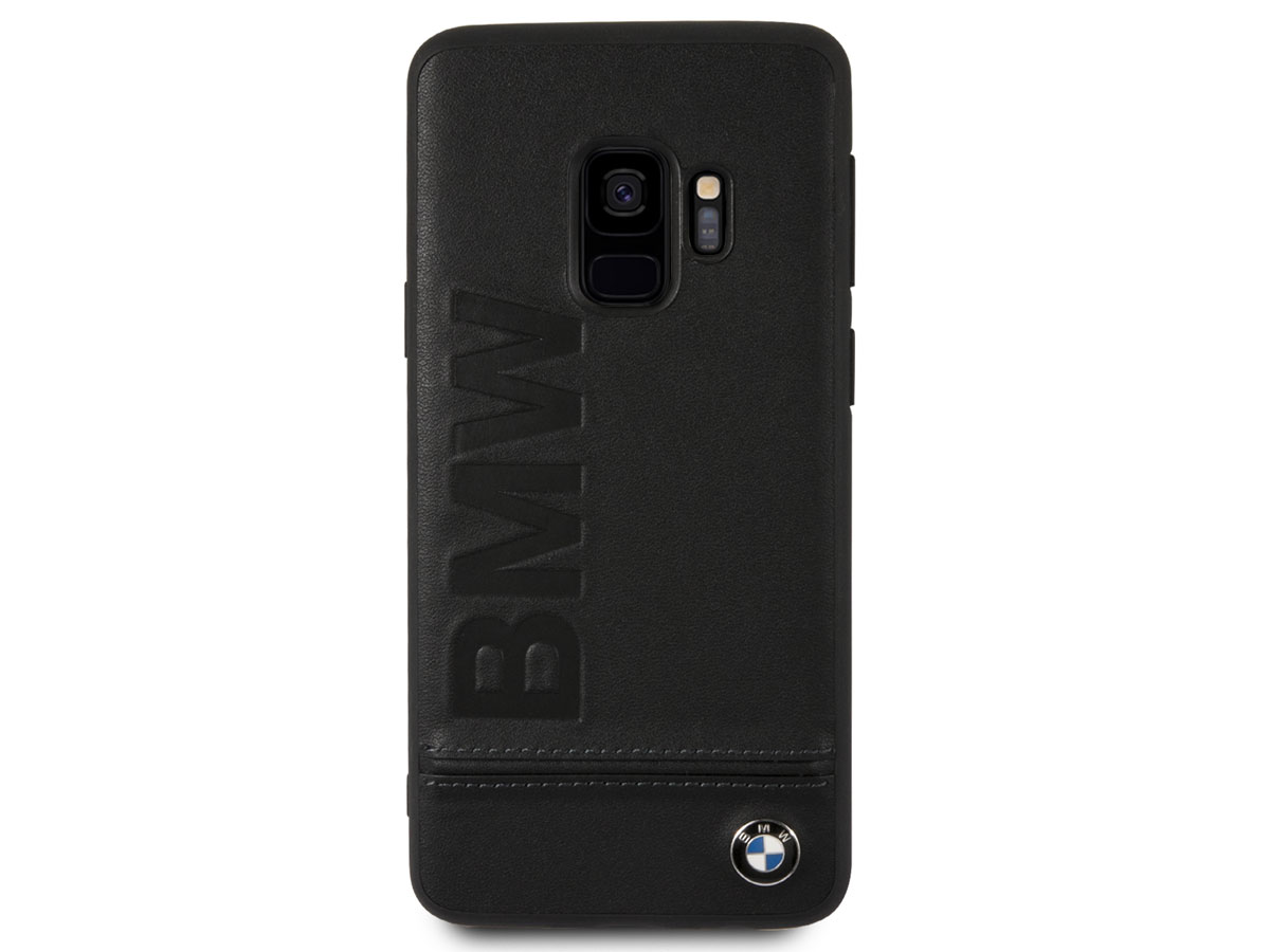 BMW Logo Leather Case - Samsung Galaxy S9 Hoesje Leer