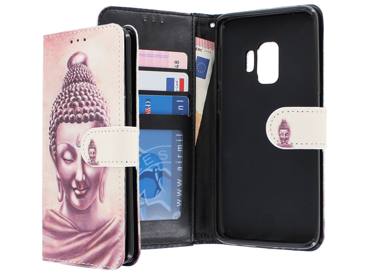 Boeddha Bookcase Wallet - Samsung Galaxy S9 hoesje