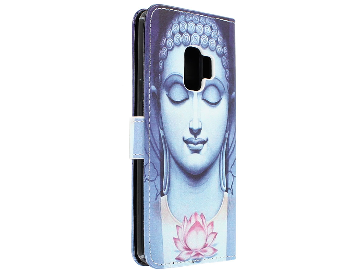 Boeddha Lily Bookcase Wallet - Samsung Galaxy S9 hoesje