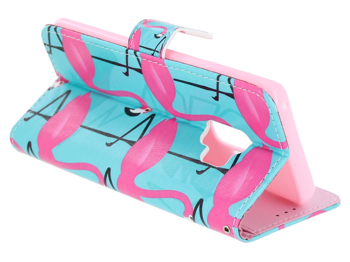 Flamingo Bookcase Wallet - Samsung Galaxy S9 hoesje