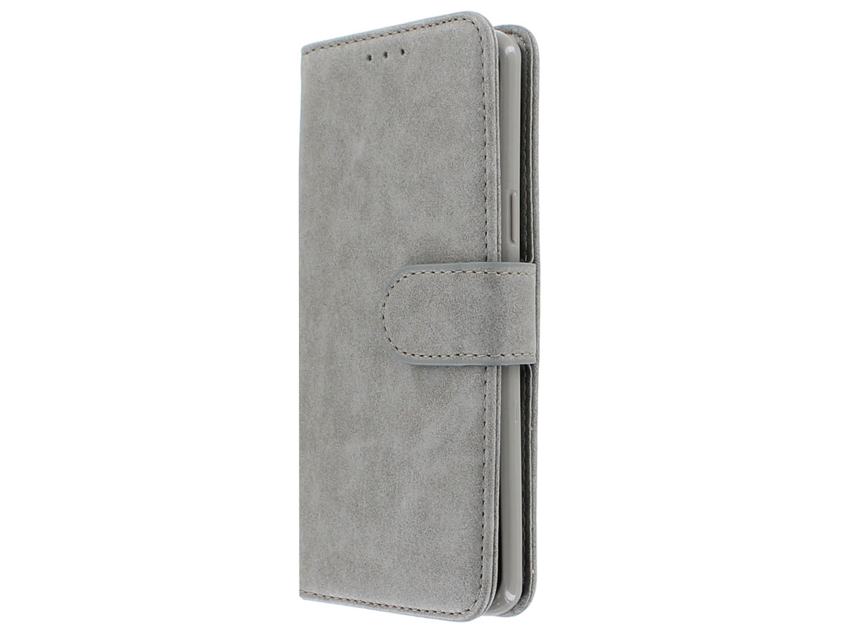 Bookcase Deluxe Grijs - Samsung Galaxy S9 hoesje