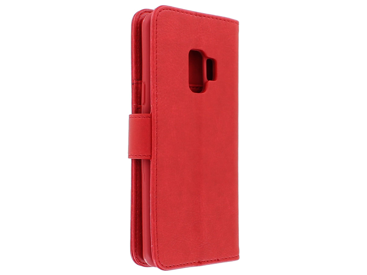 Bookcase Deluxe Rood - Samsung Galaxy S9 hoesje