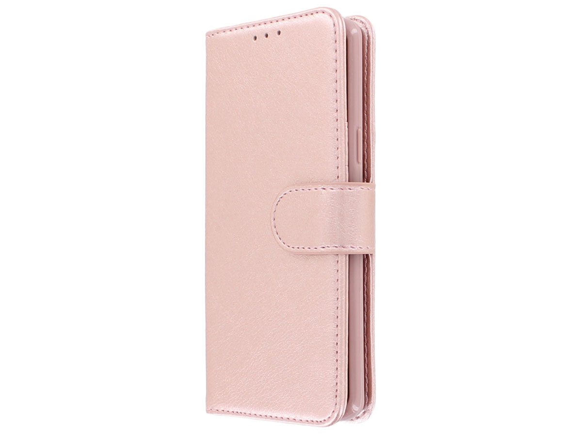 Bookcase Deluxe Rose Gold - Samsung Galaxy S9 hoesje