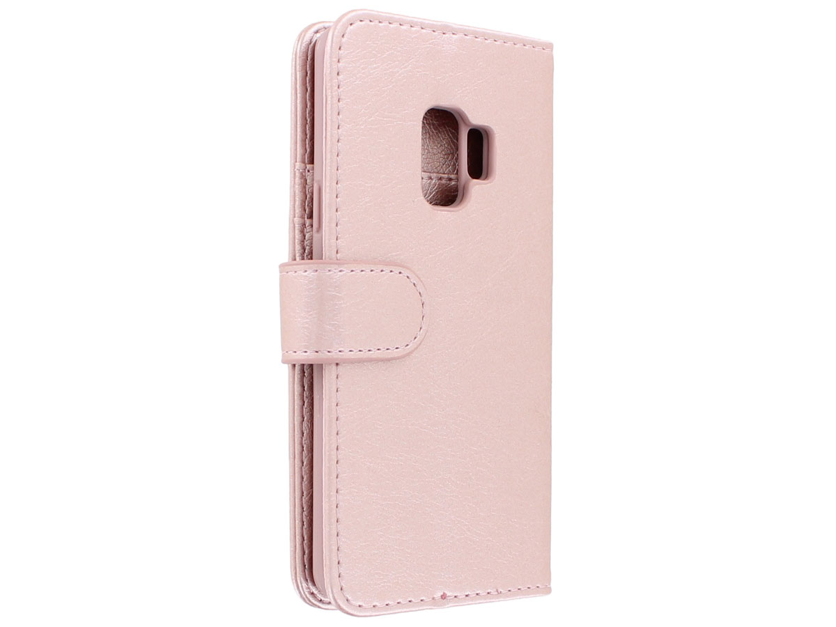 Zipper Wallet Case Rosé Goud - Samsung Galaxy S9 hoesje