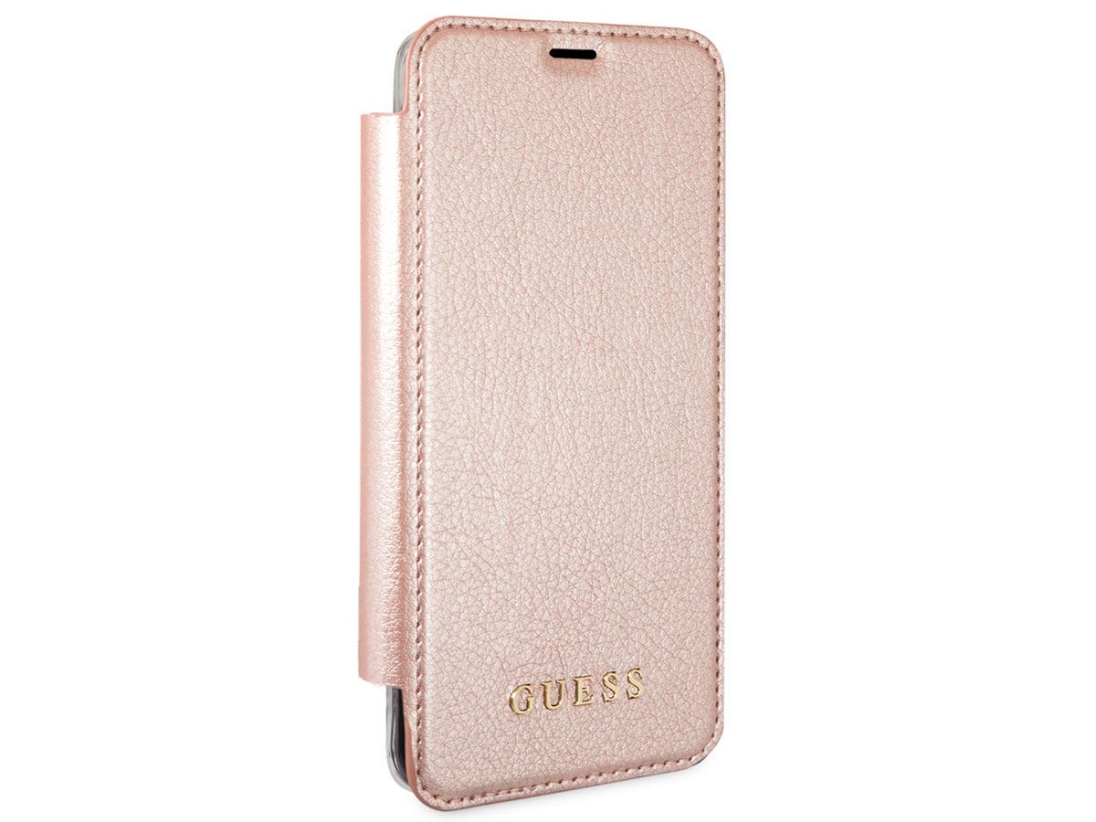 Guess Iridescent Bookcase Rosé - Galaxy S9 hoesje