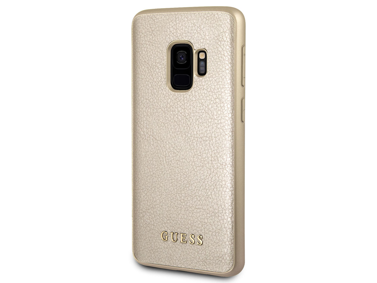 Guess Iridescent Case Goud - Samsung Galaxy S9 hoesje