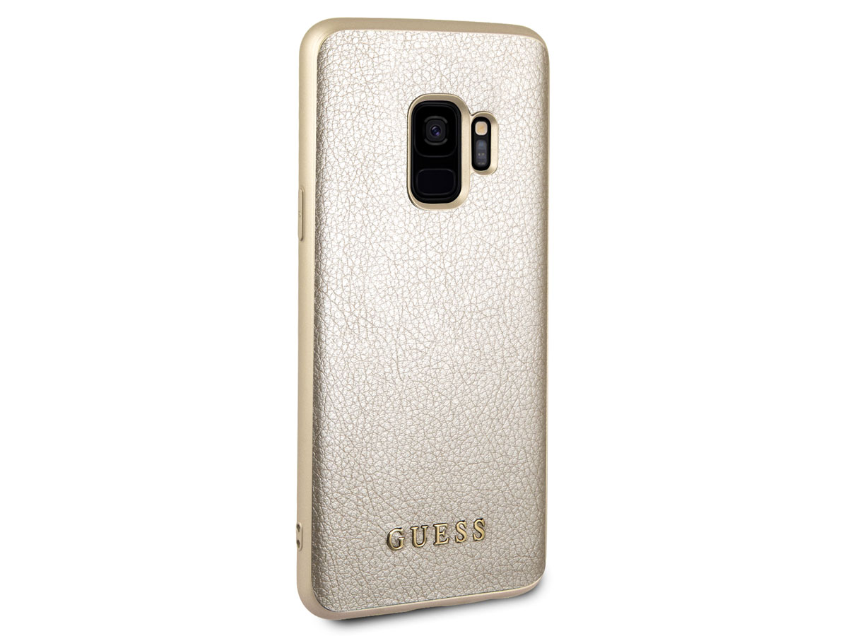 Guess Iridescent Case Goud - Samsung Galaxy S9 hoesje