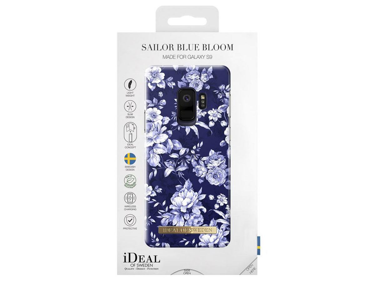 iDeal of Sweden Sailor Blue Bloom - Galaxy S9 hoesje