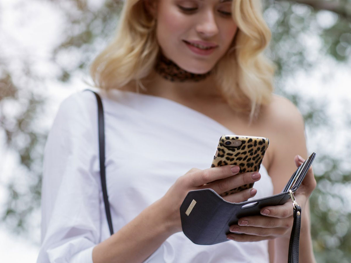 iDeal of Sweden Mayfair Clutch Zwart - Galaxy S9 hoesje