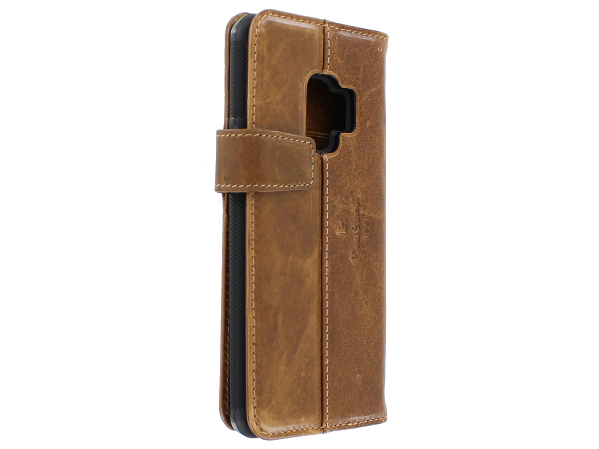 Pierre Cardin Bookcase Bruin - Galaxy S9 Hoesje Leer