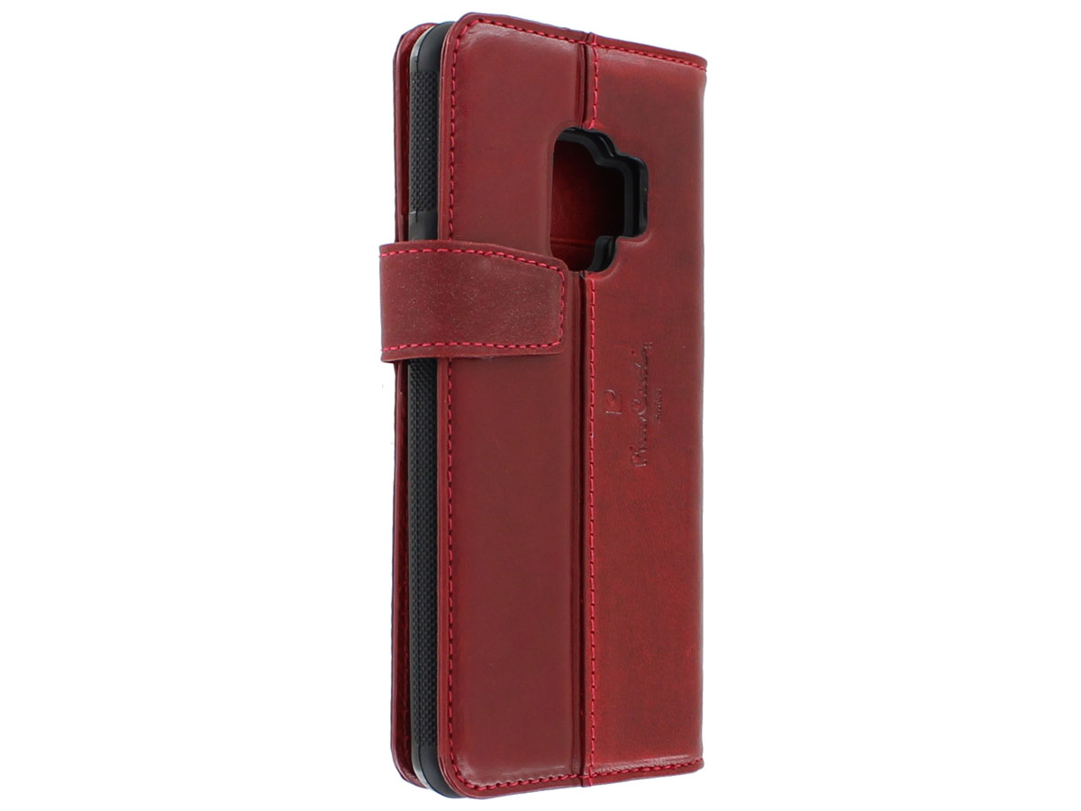 Pierre Cardin Bookcase Rood - Galaxy S9 Hoesje Leer