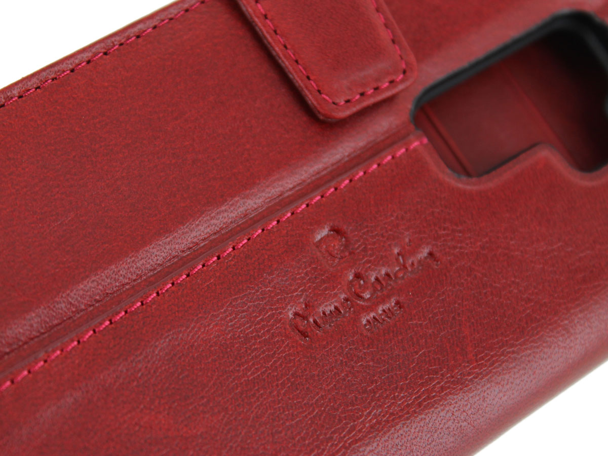 Pierre Cardin Bookcase Rood - Galaxy S9 Hoesje Leer