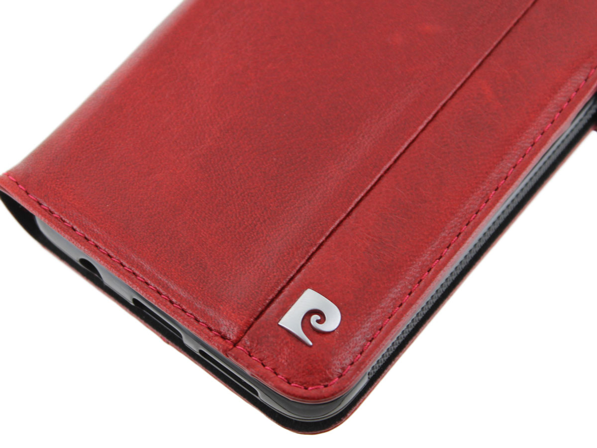 Pierre Cardin Bookcase Rood - Galaxy S9 Hoesje Leer