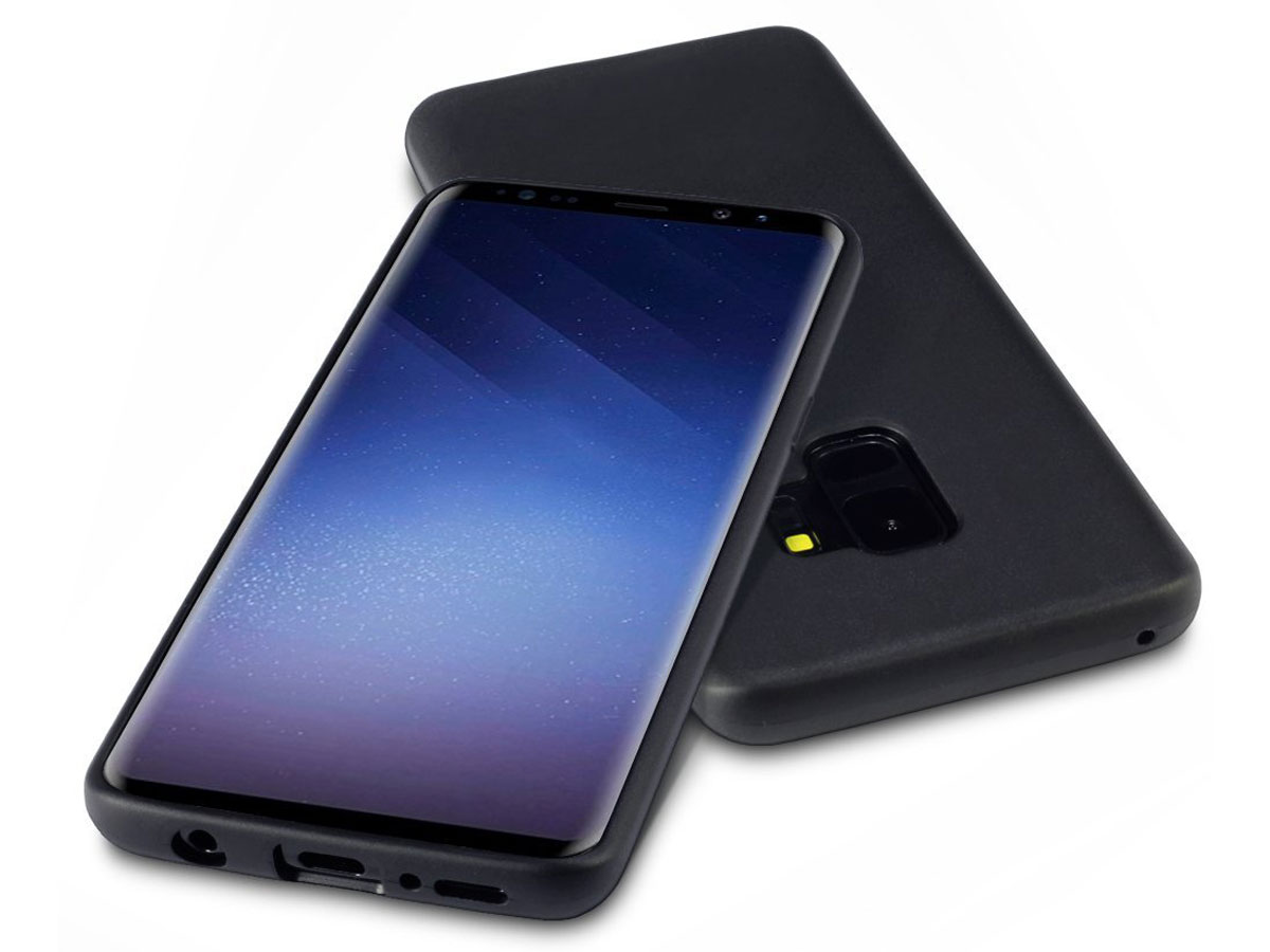 Matte Black TPU Skin - Samsung Galaxy S9 hoesje