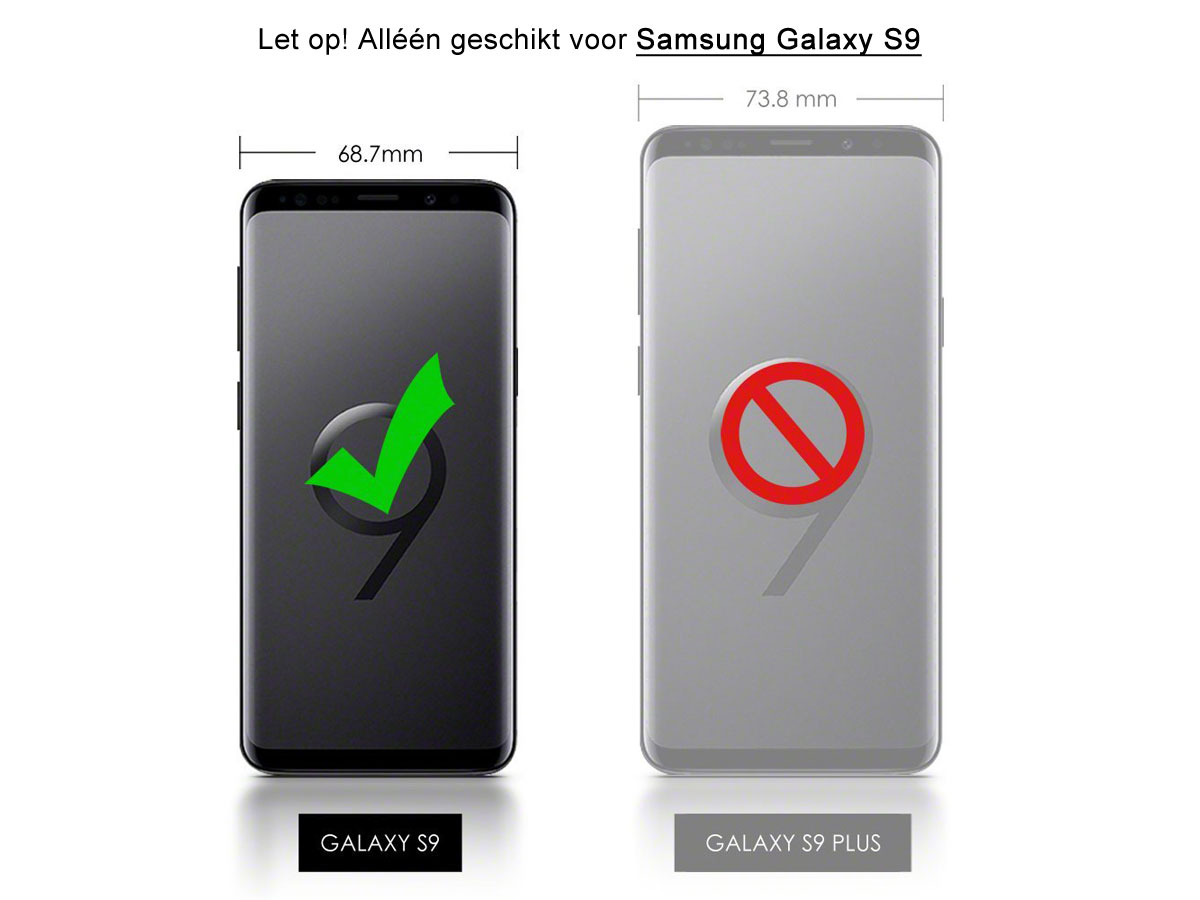 dbramante1928 Lynge Zwart - Samsung Galaxy S9 hoesje