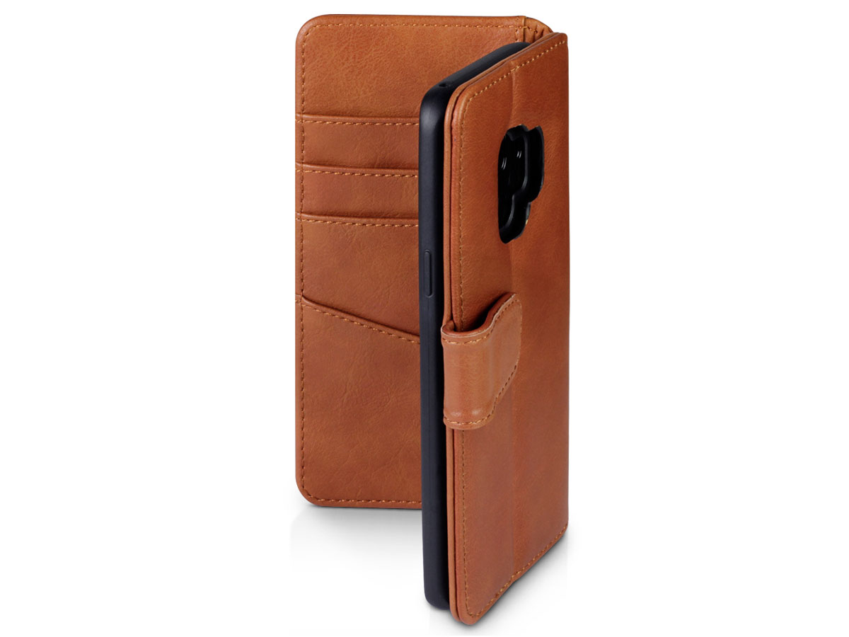 CaseBoutique Case Cognac Leer - Samsung Galaxy S9 hoesje