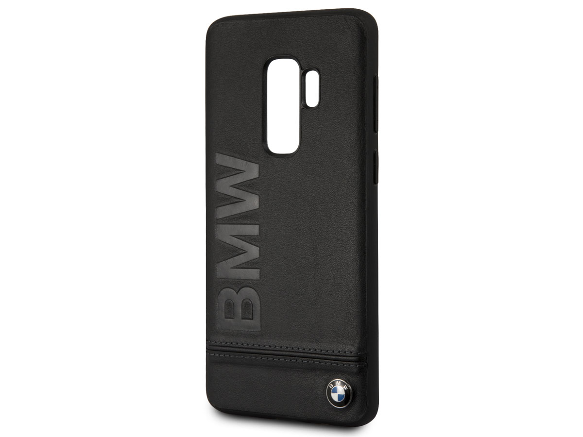 BMW Logo Leather Case - Samsung Galaxy S9+ Hoesje Leer