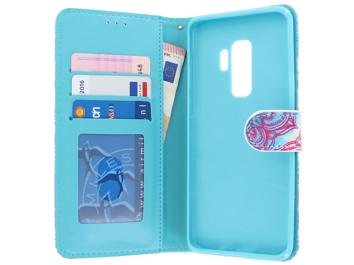 Mandala Bookcase Wallet - Samsung Galaxy S9+ hoesje