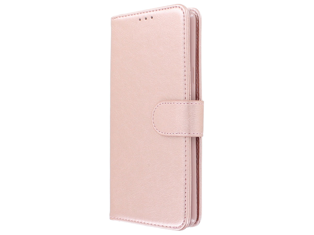 Bookcase Deluxe Rose Goud - Samsung Galaxy S9+ hoesje