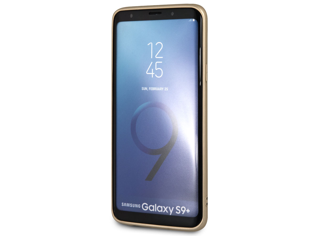 Guess Monogram Case Bruin - Samsung Galaxy S9+ hoesje
