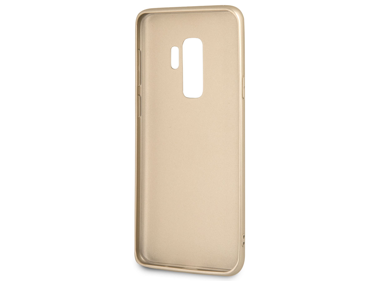 Guess Monogram Case Bruin - Samsung Galaxy S9+ hoesje