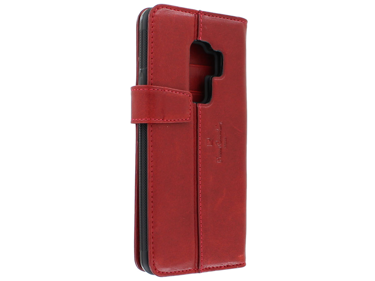 Pierre Cardin Bookcase Rood - Galaxy S9+ Hoesje Leer