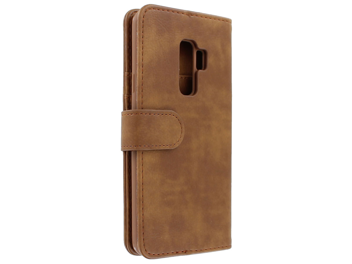 Zipper Wallet Case Bruin - Samsung Galaxy S9+ hoesje