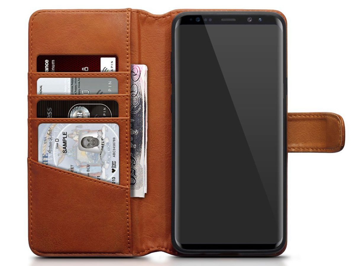 CaseBoutique Case Cognac Leer - Samsung Galaxy S9+ hoesje