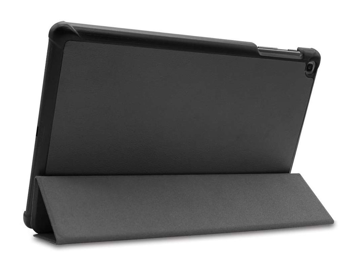 Smart Tri-Fold Bookcase Zwart - Samsung Galaxy Tab A 10.1 (2019) Hoesje