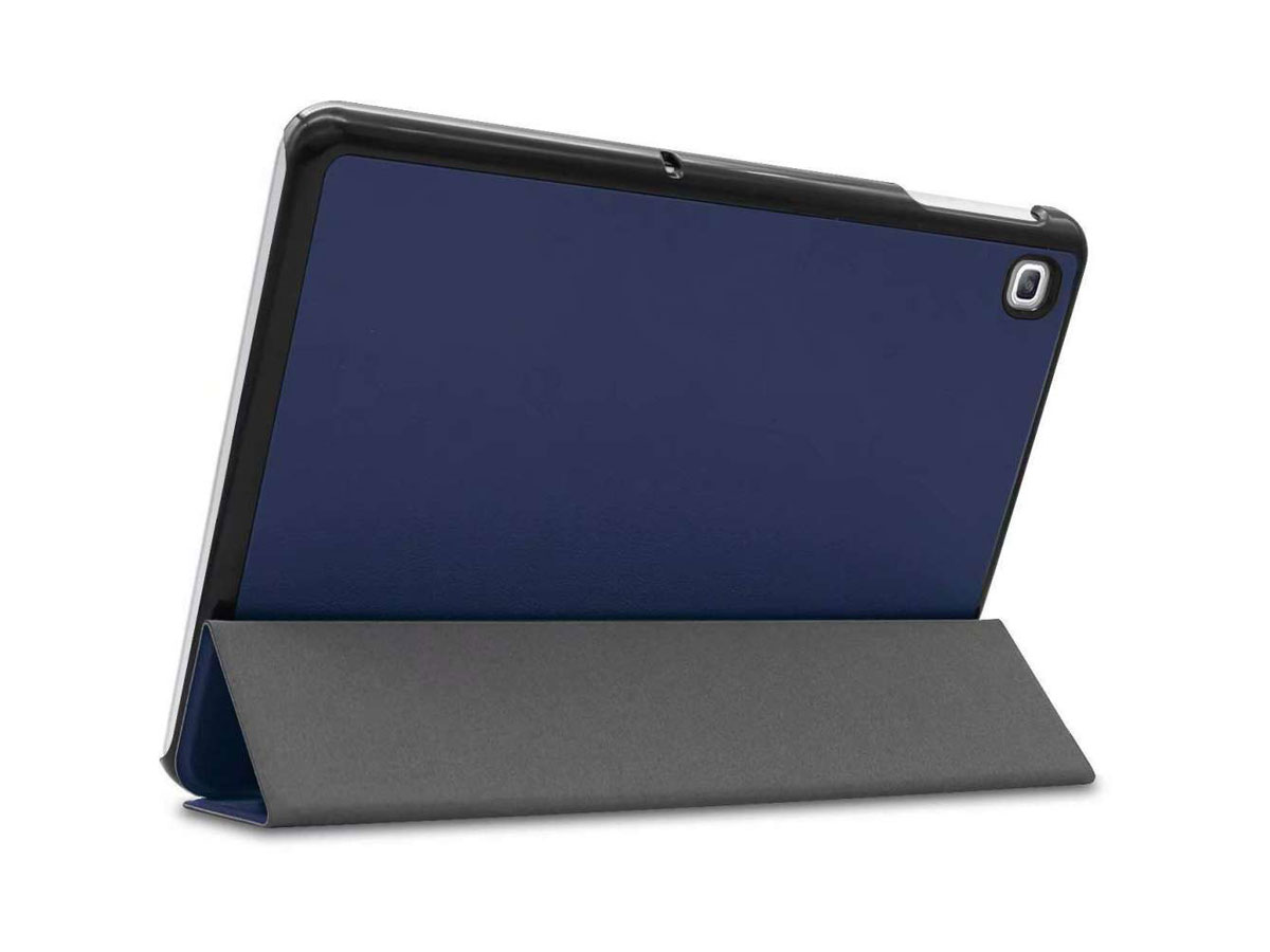 Smart Tri-Fold Bookcase Blauw - Samsung Galaxy Tab S5e Hoesje