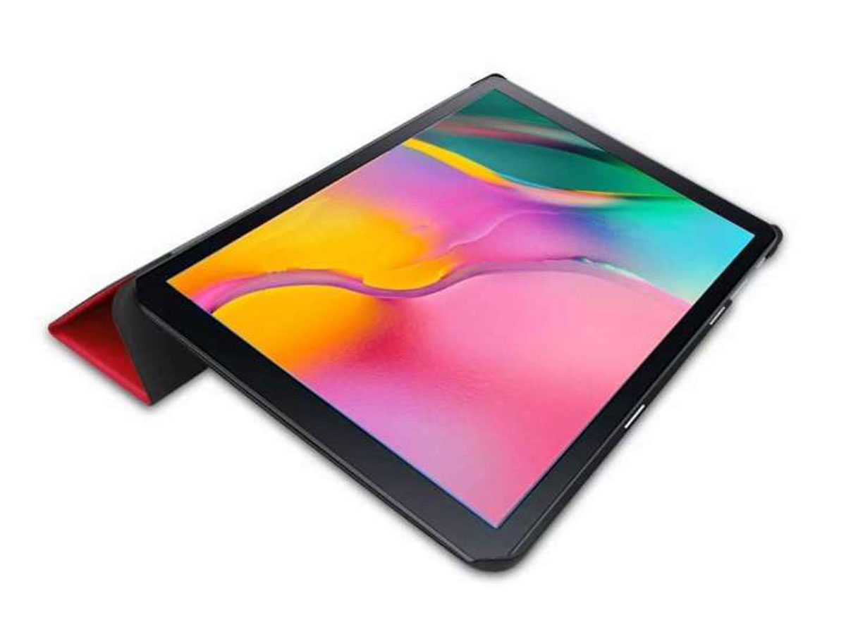 Smart Tri-Fold Bookcase Rood - Samsung Galaxy Tab S5e Hoesje
