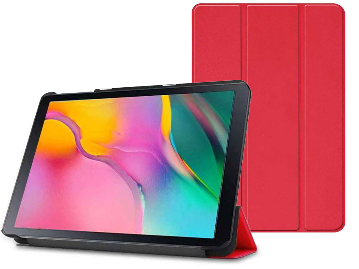 knal Springen top Smart Tri-Fold Case Samsung Galaxy Tab S5e Hoesje Rood