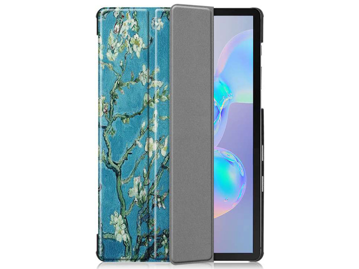 Smart Tri-Fold Bookcase Floral - Samsung Galaxy Tab S6 Hoesje