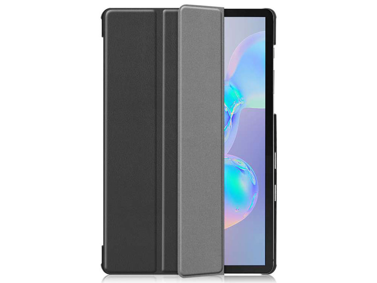 Smart Tri-Fold Bookcase Zwart - Samsung Galaxy Tab S6 Hoesje