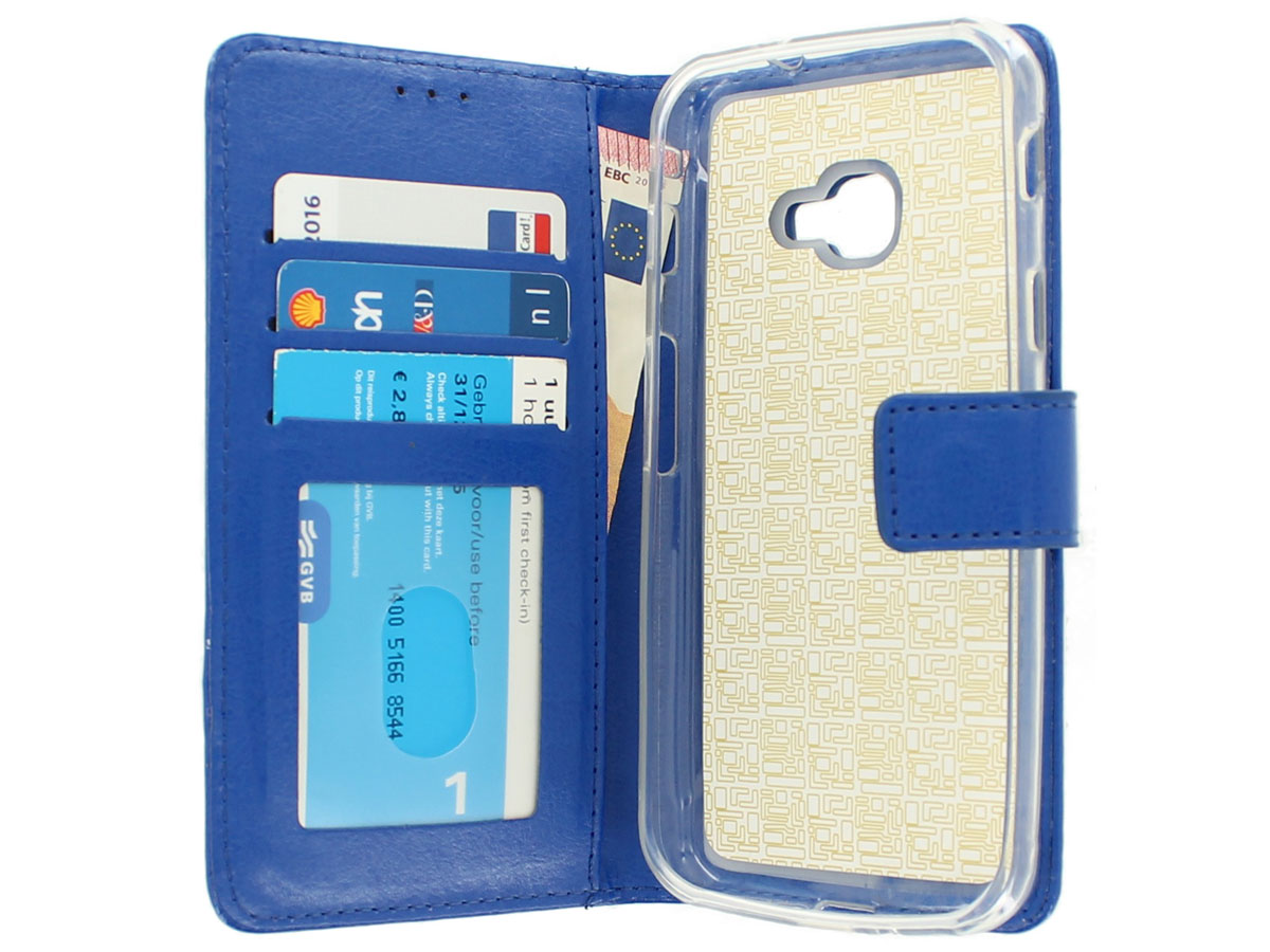 Wallet Bookcase Blauw - Samsung Galaxy Xcover 4s hoesje