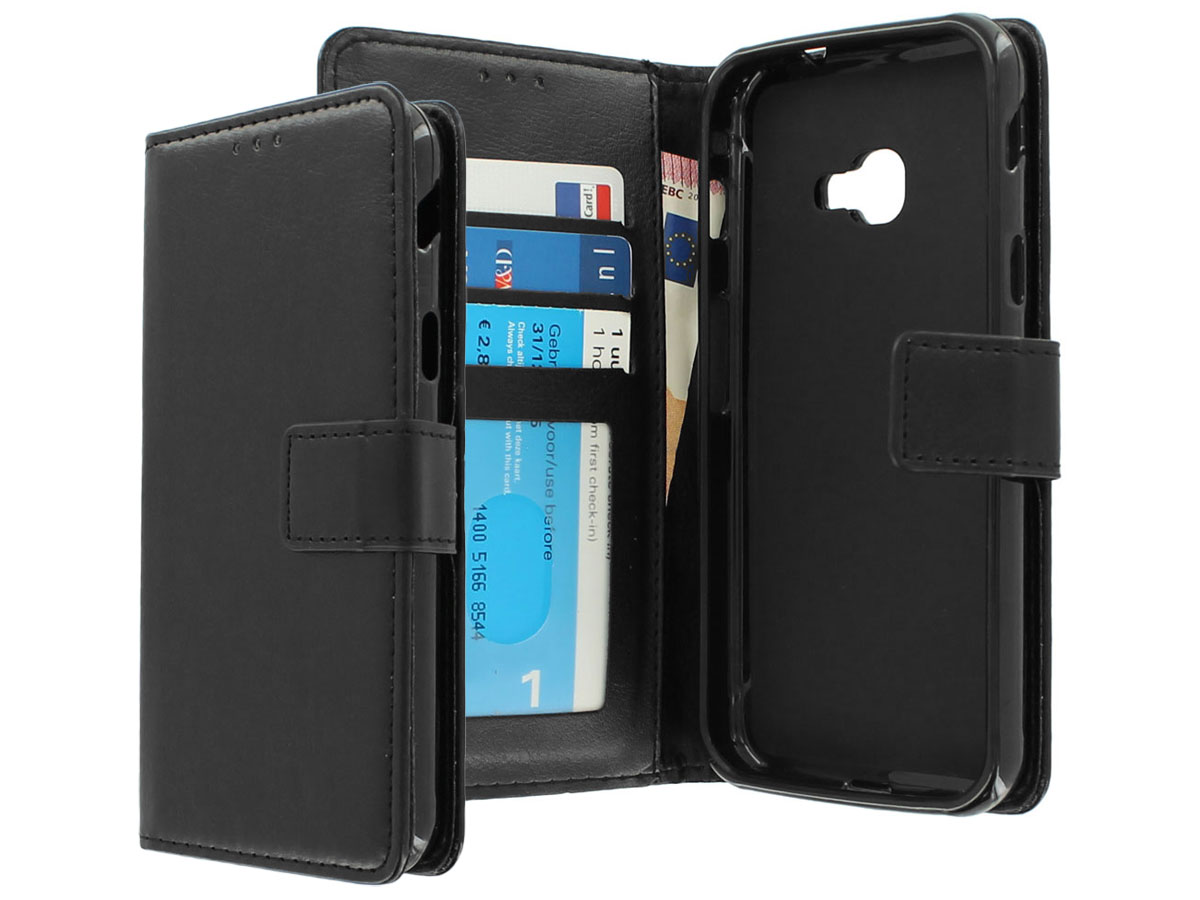 Wallet Bookcase Zwart - Samsung Galaxy Xcover 4s hoesje