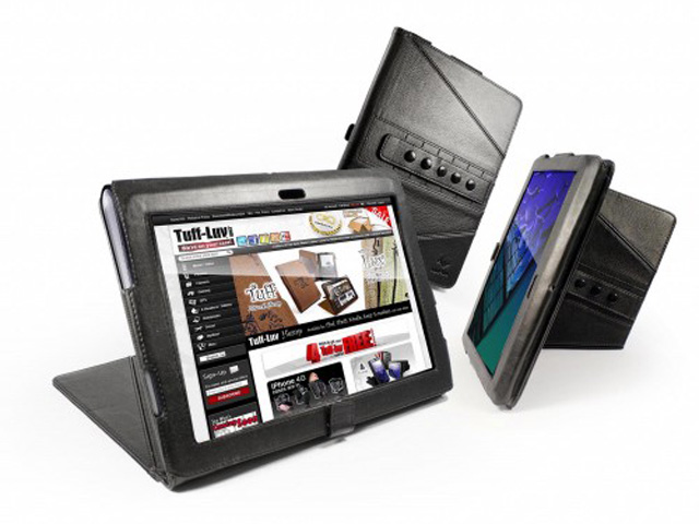 Tuff-Luv Tri-Axis Echt Leren Case Hoes Sony Tablet S