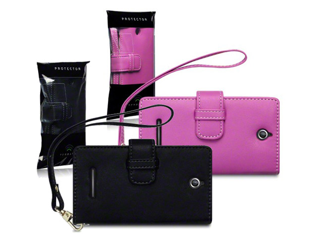 CaseBoutique Wallet Case met Bloemmotief Voering voor Sony Xperia E