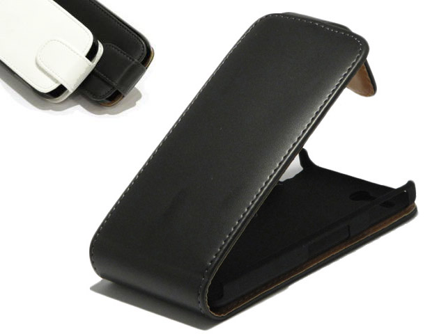 Classic Leather Flip Case voor Sony Xperia Go (ST27i)