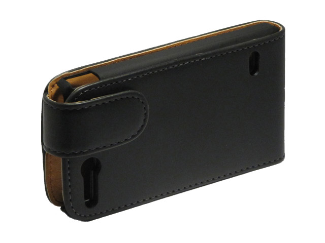 Classic Leather Flip Case voor Sony Xperia Go (ST27i)