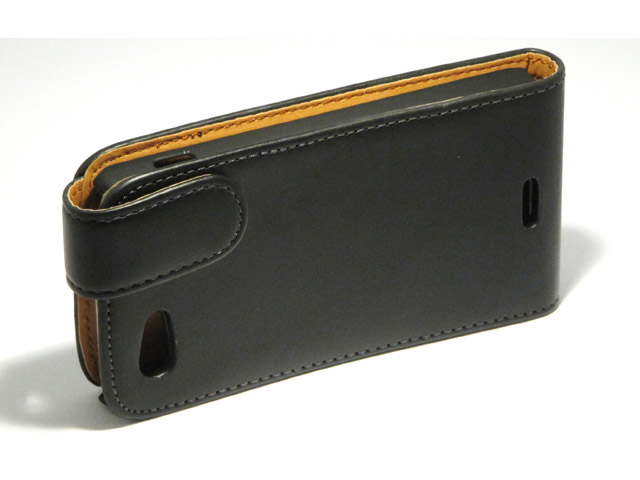 Classic Leather Flip Case voor Sony Xperia J (ST26i)