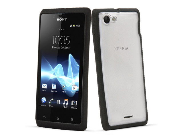 Muvit Bimat Back TPU Crystal Case voor Sony Xperia J