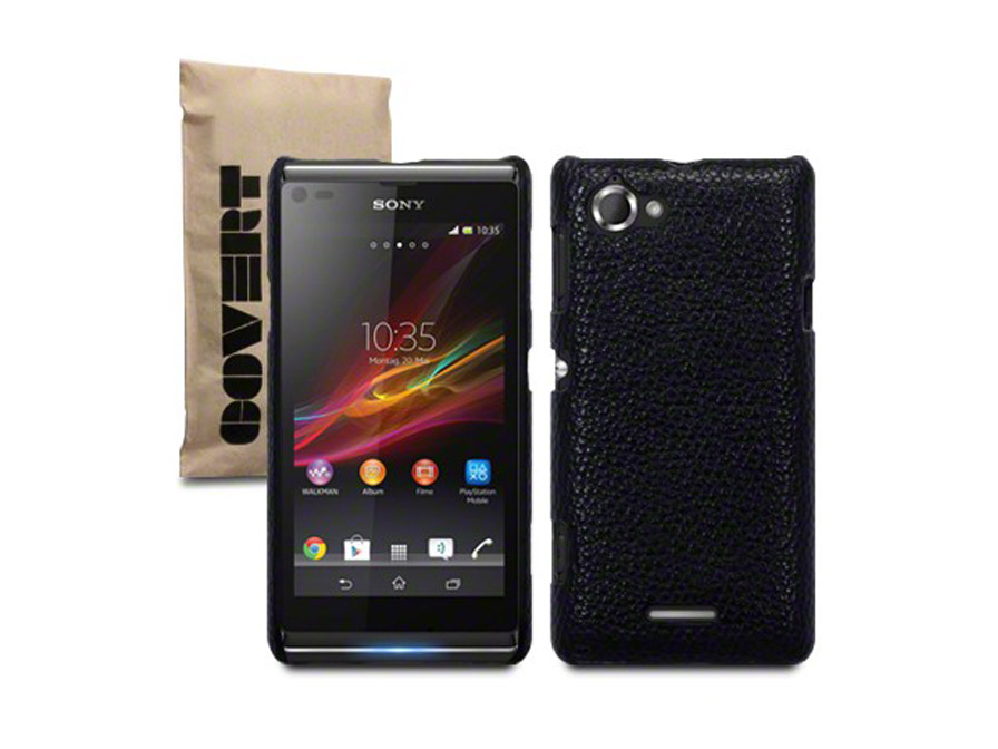 Covert Leather-look Back Case Hoesje voor Sony Xperia L