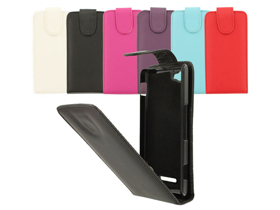 Kunstleren Flip Case Hoesje voor Sony Xperia M